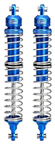 GPM Upgrades Aluminum Front Spring Dampers (130MM) For 1/10 RBX10 Ryft 4WD Scale Rock Bouncer (AXI03005) RC Cars (blue)