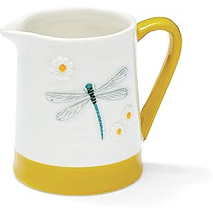 Cooksmart British Designed Milk Jug | Ceramic Milk Jug for Milk Or Creamer | Milk Jugs for All Type of Kitchens - English Meadows