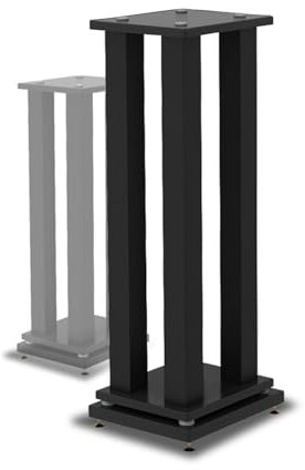Supporti for altoparlanti universali for audio surround, supporti for altoparlanti da scaffale con colonna in acciaio resistente Supporti audio da pavimento Supporti for altoparlanti for audio surroun