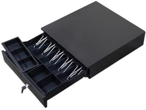 GSHUPIOU Registrazione Cassa con Chiavi, cassetto Cassa, Inserto for cassetto portadenaro, Vassoio Portamonete Rimovibile for cassetto portadenaro for aziende for Sistema di Punto Vendita
