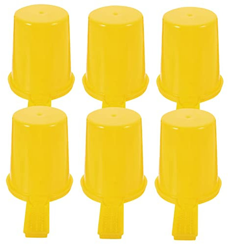 Toddmomy 6 Stück Bienentränke bienen tränke Bienenwassertränke Bienenwasserdispenser Bienenfutterstation Balsam Imker Bienen Wasser Trinkbecher Bienen Wasserspender Plastik Yellow