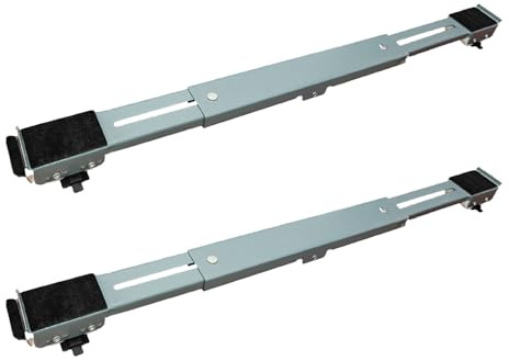 RAFFREDDATORE Movimento SLADERS - Rulli di APOTRIMENTI Regolabili, Relaie In Metallo Durevole | Base Di Supporto Heavy Duty con Ruote, Piattaforma Mobile per Lavatrici Asciugatrici