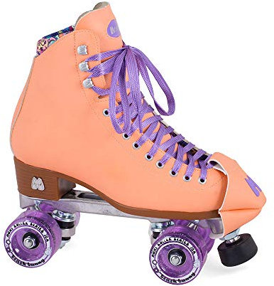 Moxi Patins - Lapin de Plage - Patins à roulettes pour Femmes à la Mode | Couverture pêche | Taille 5