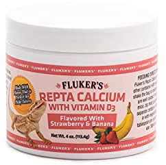 Fluker's Strawberry Banana Flavored Repta Calcium with Vitamin D3, 4 oz