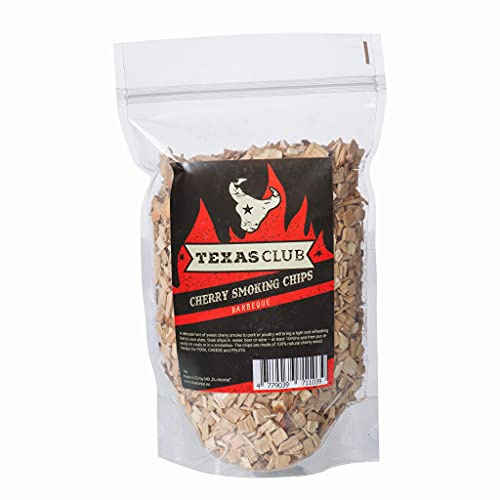Texas Club Chips de fumage Cherry en bois de hickory, 1 kg, Bloc
