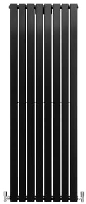 160 x 56cm Svarta Radiatorer med Platta Paneler Stilren Modern Design Element Centralvärme Radiator Horisontal Kolumn Dubbel Panel Väggmonterad Kök Vardagsrum Badrum GRATIS Rengöringsborste