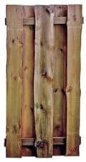 Sichtschutz Lamellen-Zaun Bohlenzäune Kolding 90 x 180 cm (Breite x Höhe) aus Holz (druckimprägniert, braun)