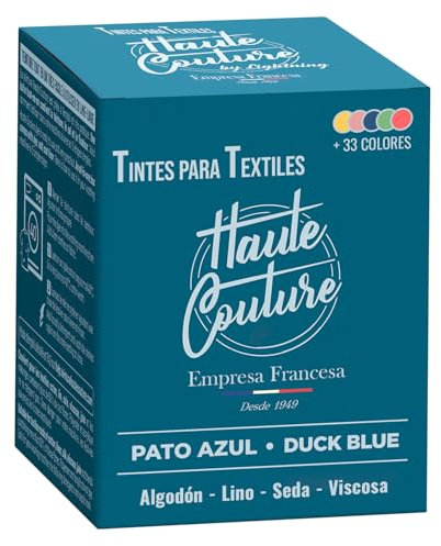 Textilfarbe Entenblau – 350 g All-in-One – gebrauchsfertig für Kleidung und Stoffe HAUTE COUTURE