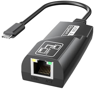 BYEASY USB C Ethernet Adapter Gigabit Speed for MacBook, iPad Pro and More RJ45 LAN Adapter Driver Free, 10/100/1000 Mbps RJ45 Network Adapter for Ultimate Connectivity