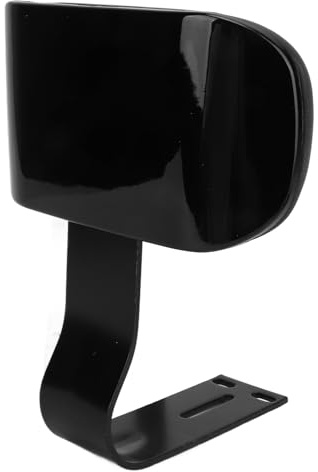 Tbest Elektrische Fahrrad-Rücksitzlehne, Universelle Fahrrad-Rückenlehne, Fahrrad-Rücksitzkissen, Rückenlehne mit Metallstütze, U-Form, Bequem, Schwarz