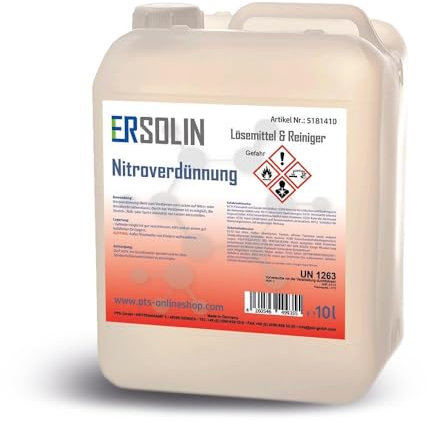 Nitro diluyente | Diluyente de pintura | diluyente de lavado | limpiador de 10 litros de bidón de plástico