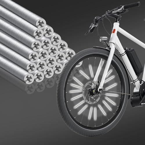 CUINIUNAID Speichenreflektoren Fahrrad 360° Sichtbarkeit Reflektoren Fahrrad Wasserdichter Speichenreflektoren Fahrradspeichen Fahrrad Zubehör Einfache Montage, 72 Stück