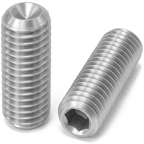 Vis sans tête M3x6 mm, à bout cuvette, Acier Inox A2, DIN 916 / ISO 4029, (50 pcs)