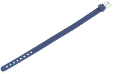OFFIGAM Braccialetto in Silicone Semplice per Bambini Ragazze, Fascia Polso Pratica Design a Fori a Intervalli, Colore Blu per Giochi di Gruppo e Feste
