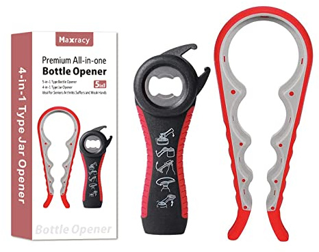 Easy-Twist Jar Opener:Maxracy Effortless Lid Opening for Weak Hands & Arthritis | Versatile Bottle Opener | Jar Openers & Bottle Openers