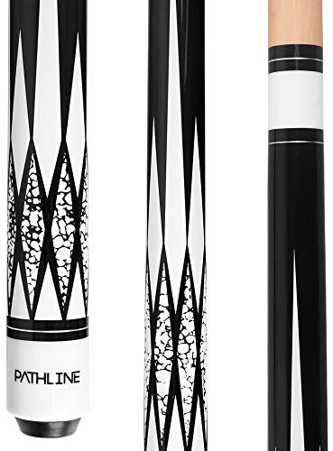 Pathline Billard-Queuestab – 147,3 cm, kanadischer Ahorn, professioneller Billardstab, 4 Farben, 510 g, 538 g, 567 g, 595 g, 595 g, C Weiß