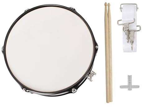 Fesjoy Professionelle Snare Drum Snaredrums 14 Zoll mit Drumstick Trommel Schlüsselband für Schüler-Band