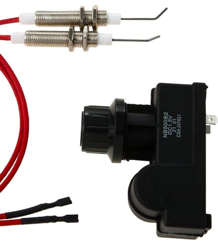 Hicello Grillanzünder, Spiritusanzünder Ersatz, Druckknopfschalter Zündung mit Funken für Gasgrill