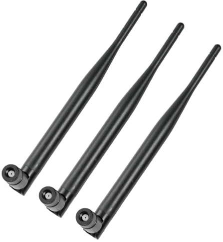 GTIWUNG 3 stycken WLAN-antenn, 2,4G/5,8 G WiFi-antenn, RP-SMA kontaktantenn 20 cm, för WLAN-router, USB-adapter, säkerhets-IP-kamera, FPV-kameramonitor