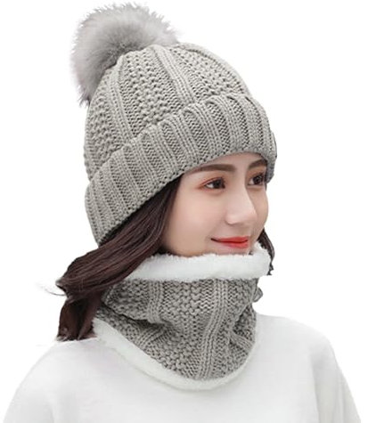 Qixiu schal Tuch Damen,dreieckstuch Damen Winter,mütze Set,schal und mütze Damen Set,Sweater Wrap mit Ärmeln,schal kurz,schal mit ärmeln,schal Damen warm,mütze schal Damen