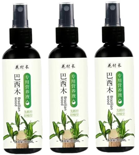 Växtgödsel 3st brasiliansk trä växtmat, inomhusväxtgödsel for Lucky Bamboo, brasiliansk trä krukväxtgödsel, flytande gödsel for inomhusväxter, 100ml/3385