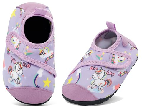 MASOCIO Chaussures Aquatiques Enfant Chaussures d'eau Antidérapantes Séchage Rapide pour Plage Piscine Mer