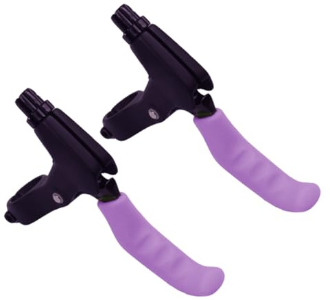Funda de silicona para manillar de freno de bicicleta, protección para palanca de freno, antideslizante, impermeable, accesorio de bicicleta de montaña (morado). Funda de silicona para manillar d