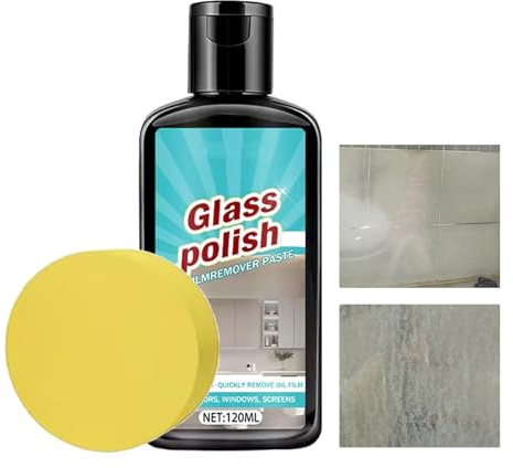 Limpiador de cristales de ducha - Quitamanchas de limpieza profunda de 120 ml, compuesto para pulido de vidrio | Quitamanchas de para ventana, espejo, grifo, cerámica, acero inoxidable, Patio, ho