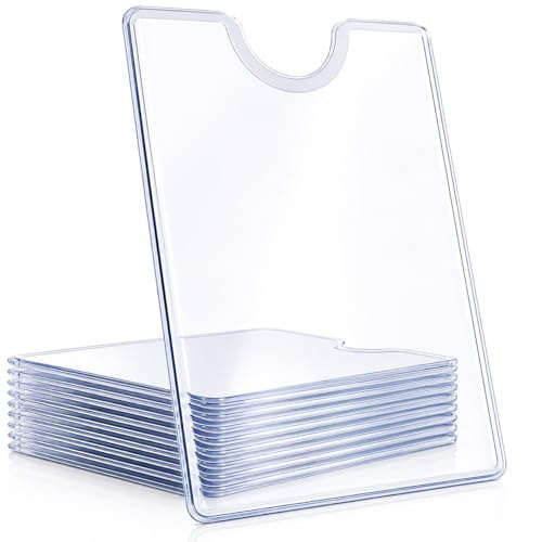 Mulbijeo 10-Tarjetero Plastico, Hecho De Plástico Duro Resistente Al Desgaste, Funda Tarjeta Credito, Tamaño Universal Estándar + Protección Independiente De Tarjeta Única, Protector Tarjetas Credito