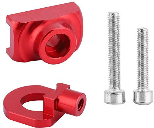 kettenspanner fahrrad,Kettenspanner Fahrrad,Fahrradketten Spanner Fahrradkettenspanner Aluminiumlegierung Fahrradkettenverschluss Fahrrad Kettenspanner Für Faltrad,Single Speed Bike Und Fixie(Rot)