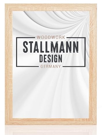 Stallmann Design New Modern bildram 36 x 49 cm (PUZZLEFORMAT) | Färg: Sonoma-ek | elegant ram för dina foton och motiv