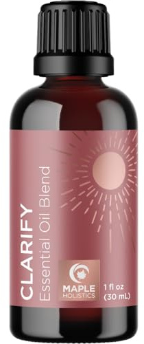 Clarify Headache Essential Oil Blend - Aromatherapy Blend Essential Oils for Diffusers for Home and Travel for Tension Headaches and Fogginess with Refreshing Peppermint Rosemary and Lavender Oils