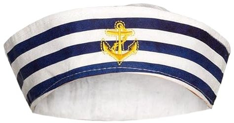 TrendandStylez Mütze Matrose weiß, Einheitsgröße, Seemannsmütze für Damen und Herren, für Kostümparty, JGA, Mottoparty, Karneval