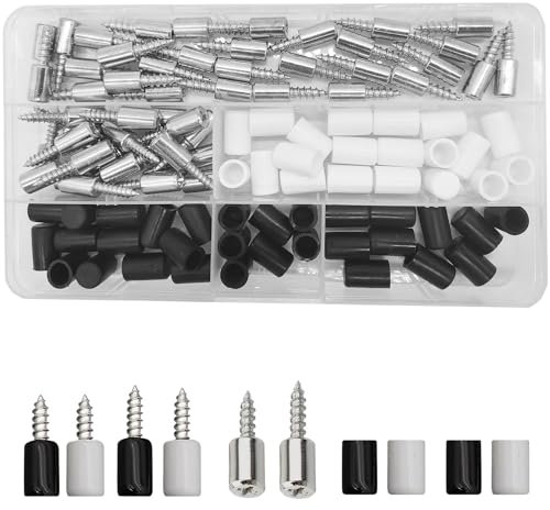 100 Stück(50 Sätze) Regalbodenträger Bodenträger, Regalstifte mit Gummischutz, Regal Bodenhalter, Einlegeboden Halter für Möbel Schränke, Bücherregale, Kleiderschränke (25/28mm)