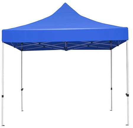 FVTVHEV Tenda da Giardino Gazebo Pieghevole Pop-up Regolabile in Altezza Tendone Padiglione Protezione Solare Durevole e Impermeabile Regolabile in Altezza Facile da Montare e trasportare(Blu,2x3M)