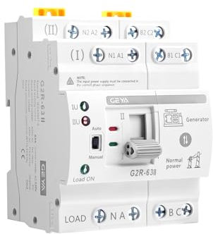 Interruptor de transferencia automática 4P 6-63A 220V Dual Power ATS fotovoltaico conmutador 2 posiciones doble alimentación para instalaciones domésticas e industriales
