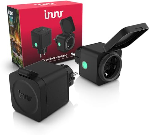 Innr Zigbee Enchufe Inteligente Exterior, para Hue* y hubs Zigbee, 2-pack