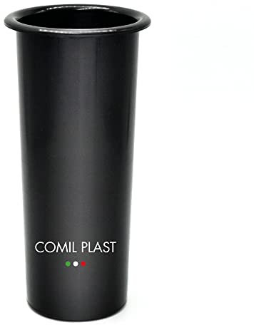 Comil Plast | Portafiori Interno in plastica per Vaso da cimitero Colore Nero | Diametro 7,5 cm, Altezza 18 cm.