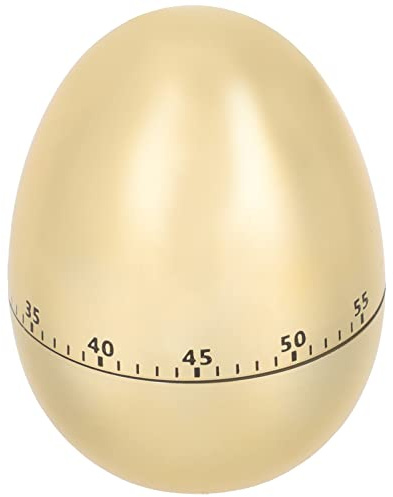 GANAZONO Creative Egg Shape Kitchen Timer Mechanical Cooking Timer 60-Min Countdown for Baking Cooking Student Use and Classroom Activities Compact Lightweight