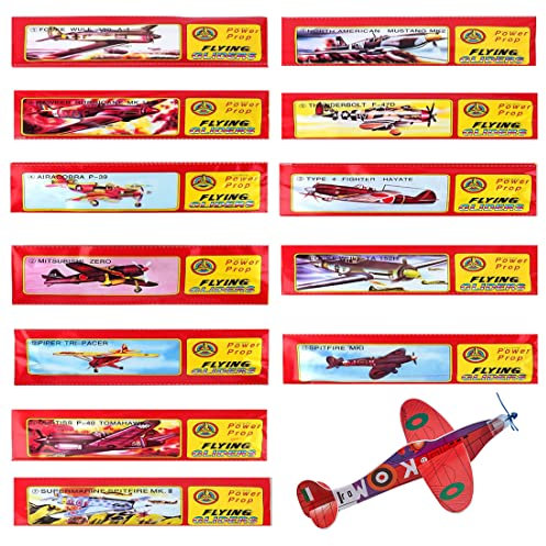 HONGECB Gleitflugzeuge Set, Styroporflieger Set, Einzeln Verpackten Styropor Segelflugzeuge, Styroporflieger, für Kindergeburtstag Gastgeschenke, 12 Stück