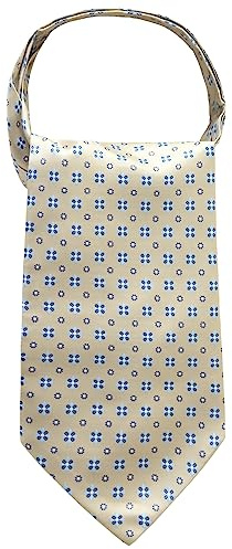 WANYING herr slipsscarf ascotslips ascot cravat halsduk Cravat Ties halsduk klassisk retro chic för gentleman – ornament mönster khaki, B09 prydnad mönster khaki, 15 × 114 cm