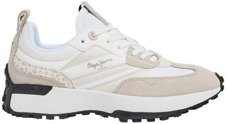 Pepe Jeans Zapatillas de Piel Lucky Print Blanco