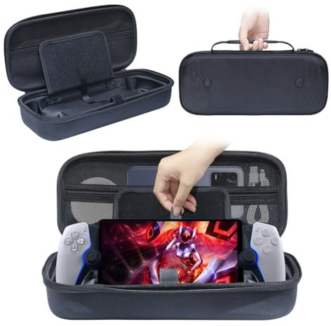 Starnearby Tasche für für Playstation Portal Remote Player Playstation 5, Eva-Hartschalen-Tragetasche für Playstation Portal Handheld-Spielekonsole, Playstation 5 Portal-Zubehör Reise Tragetasche