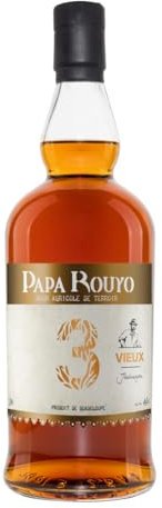 PAPA ROUYO - Rhum Vieux Colonne Jénérasyon - 46% Alcool - Origine : Guadeloupe - Profil riche & équilibré - A déguster pur ou sur glace - 70 cl