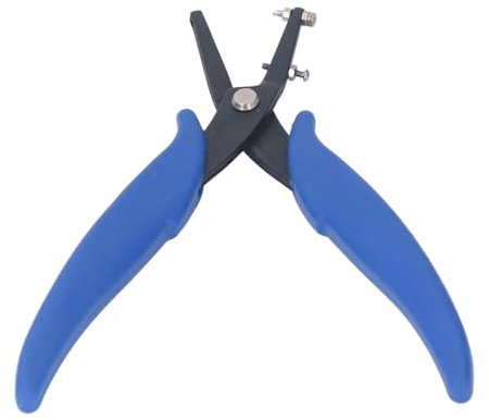 Alicates Perforadores de Metal de Alta Resistencia para Cinturones, Fabricación de Joyas y Correas de Cuero, Orificio Redondo de 1,6 Mm de Diámetro
