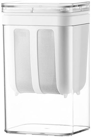 BDHI 1pc 1100 ML Yogurt Maker Strainer Multi Yoghurt Strainer with Fine Mesh Bag & Lid for Thick Greek Yogurt, Soybean Milk, Berries, Soup, Fruit Juice, Coffee, Tea(Y321-1)