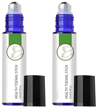 Toenail Stick Rollerball Applicator For Fungal & Damaged Nails - Strengthening Serum Pen With Nail Growth Care Kit, Portable Protective Cap & Patches, 2-Piece 10ml Bottles