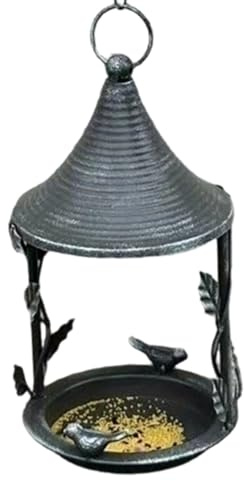 Distributeur de Nourriture pour Oiseaux Sauvages | Distributeur de en Métal Rétro Décoration pour Porche | Mangeoire pour Jardin,pour Jardin Balcon Terrasse Cour et Patio