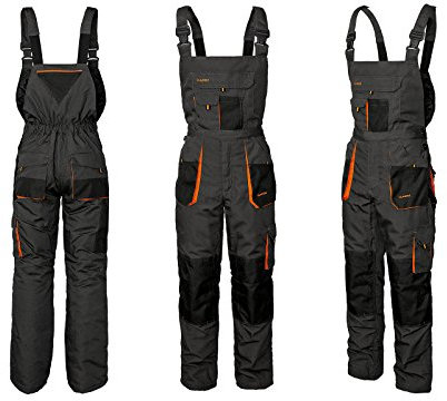 ART.MAS Winter Latzhose Arbeitslatzhose Schutzhose Berufshose gefüttert (CLAS-Win-LATZ) (56)