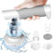 ERAVOR Brosse de nettoyage électrique, brosse de nettoyage électrique avec 4 têtes de brosse interchangeables pour nettoyer la baignoire, les carreaux de céramique, l'évier,les fenêtres (Gris)